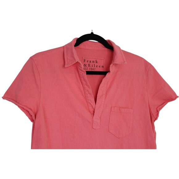 FRANK & EILEEN Lauren Polo Dress
Heritage Jersey Pink Short Sleeve Size Large - Picture 3 of 7